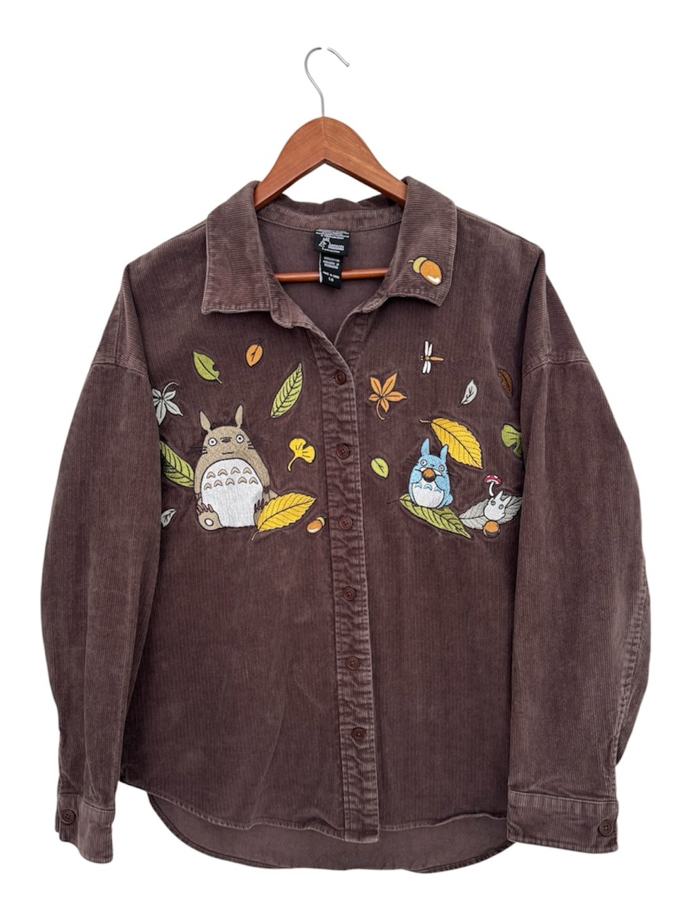 Studio Ghibli My Neighbor Totoro Corduroy Button-Down Shirt